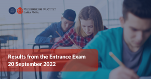 Entrance Exam 2022