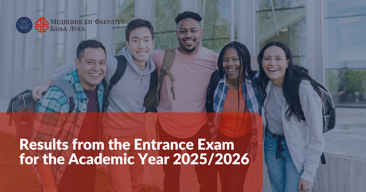 Results from the Entrance Exam 2025/2026